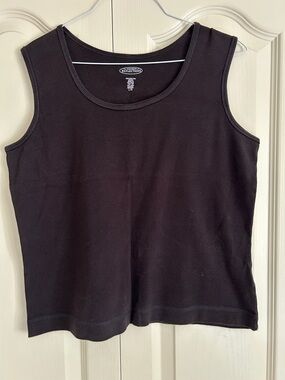 Northern Reflections  Black Sleeveless Tank Top